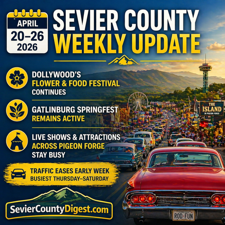 Whats happening around Sevier County April 20th – 26th, 2026