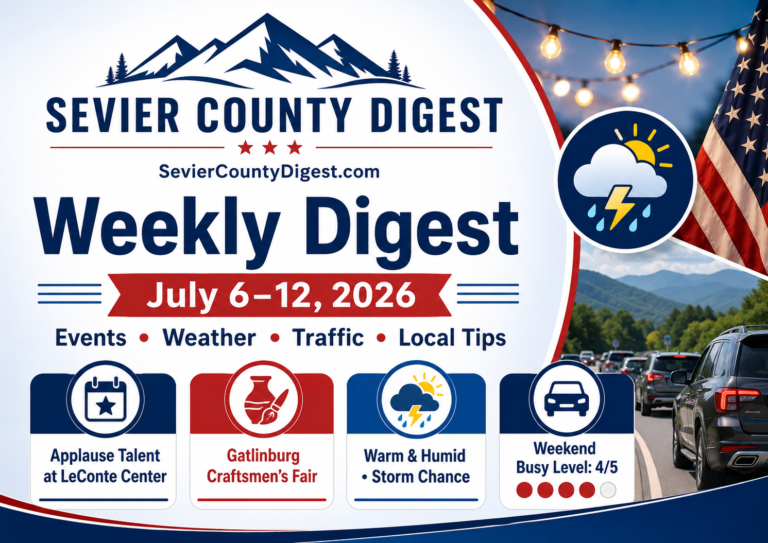 What’s happening around Sevier County, TN July 6th – 12th, 2026