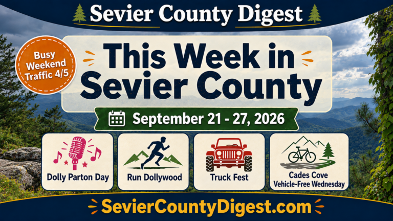 This Week in Sevier County, September 21–27, 2026