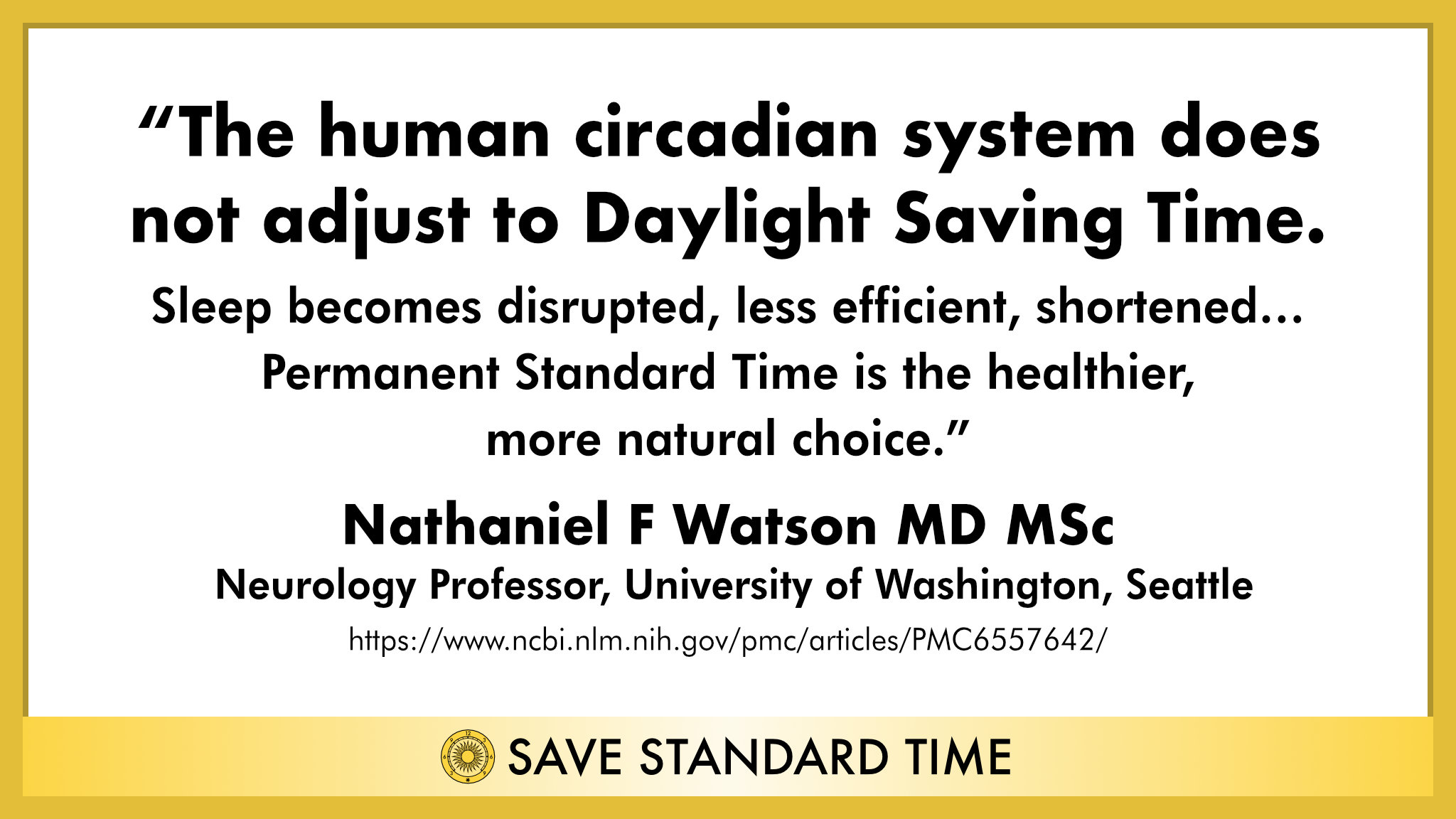 Save Standard Time quotation graphic about adjusting clocks for daylight saving time